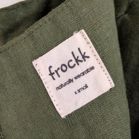 FROCKK olive green jumpsuit overalls  - size extra small - Picture 7 of 9